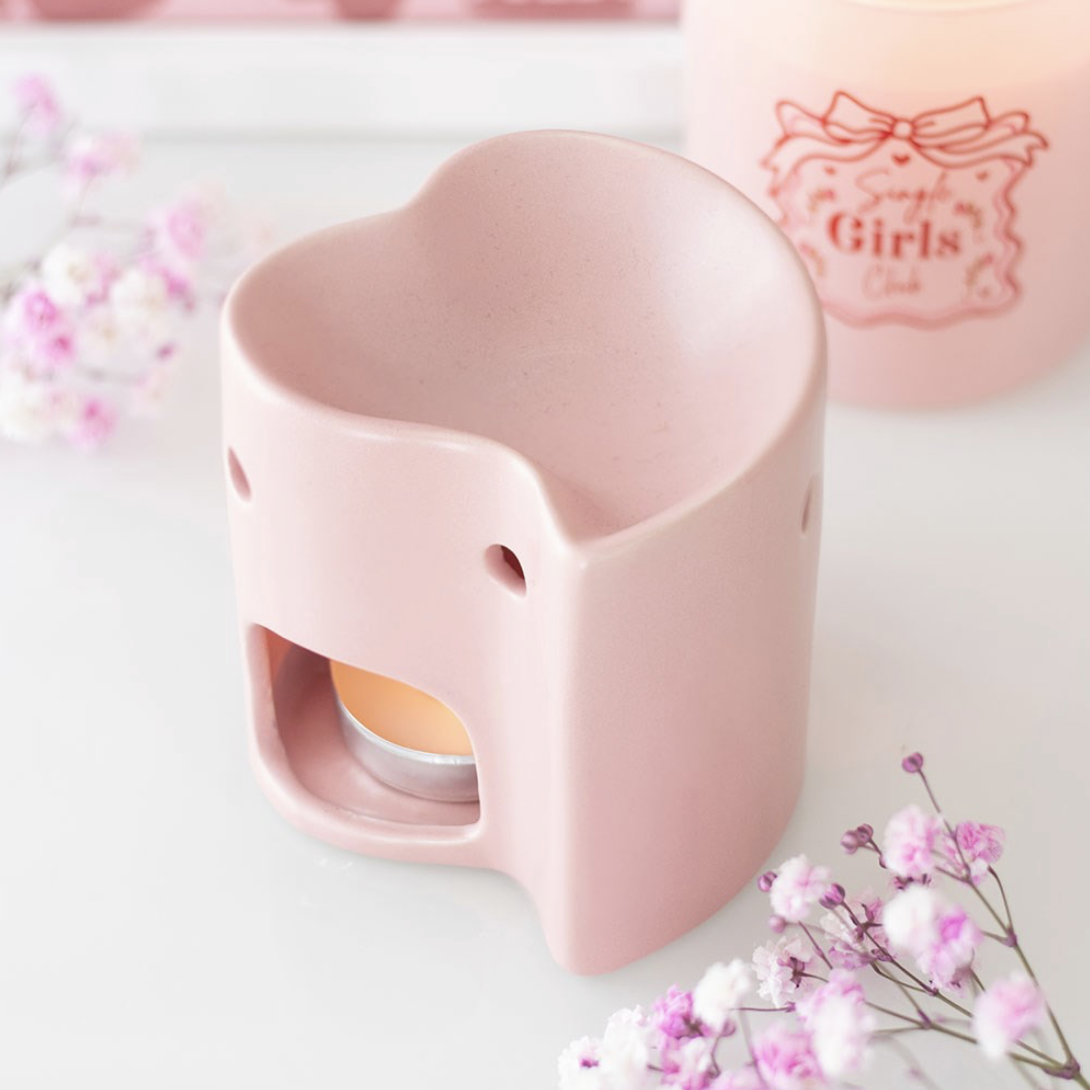 Pink Heart Oil Burner