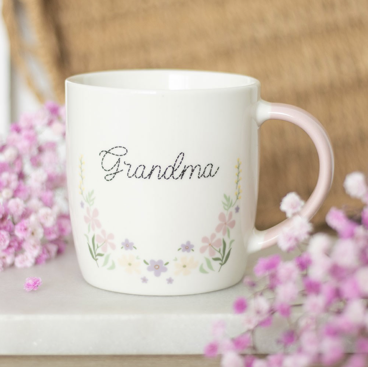 Grandma Floral Mug