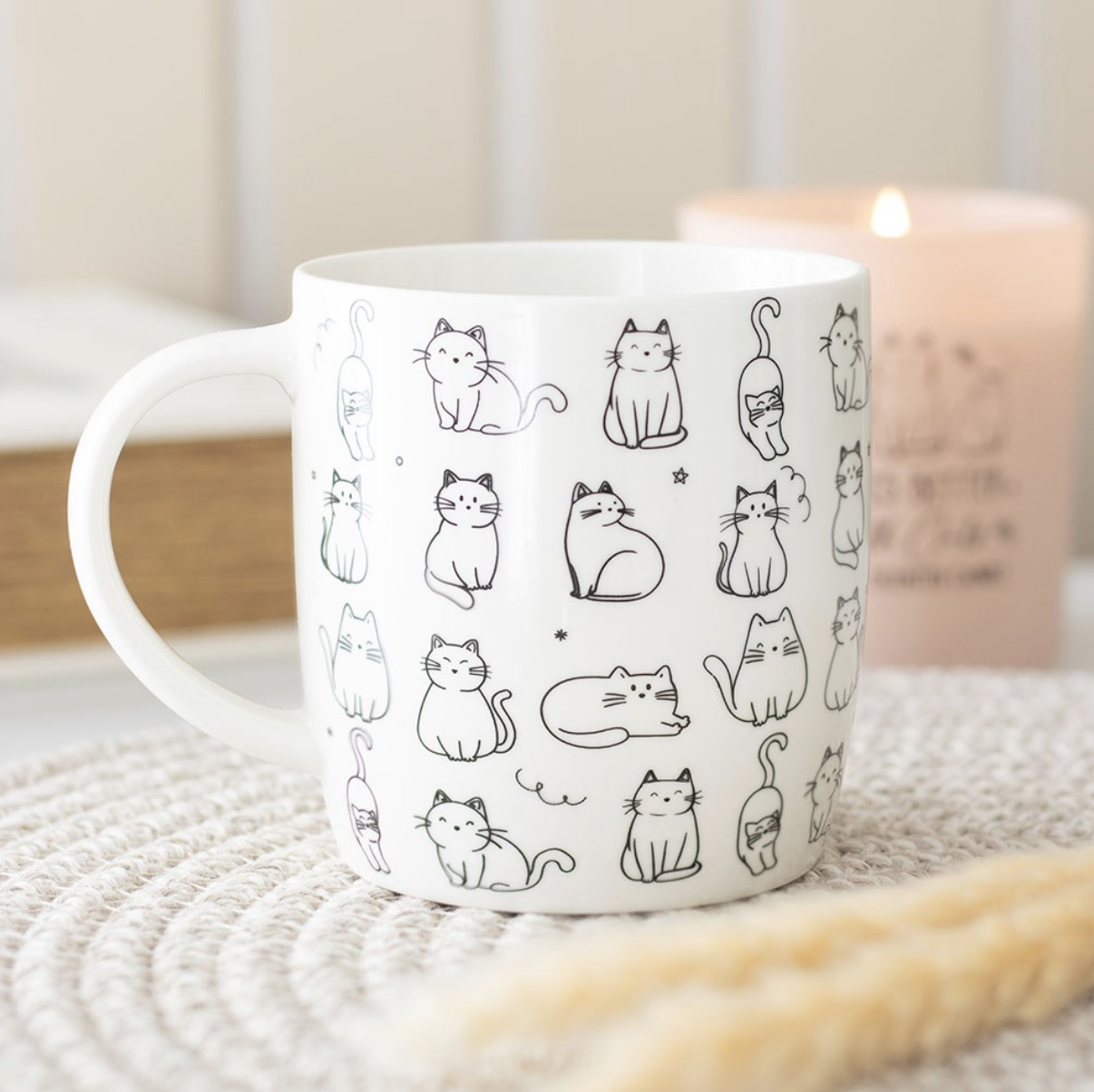 Cat Print Mug