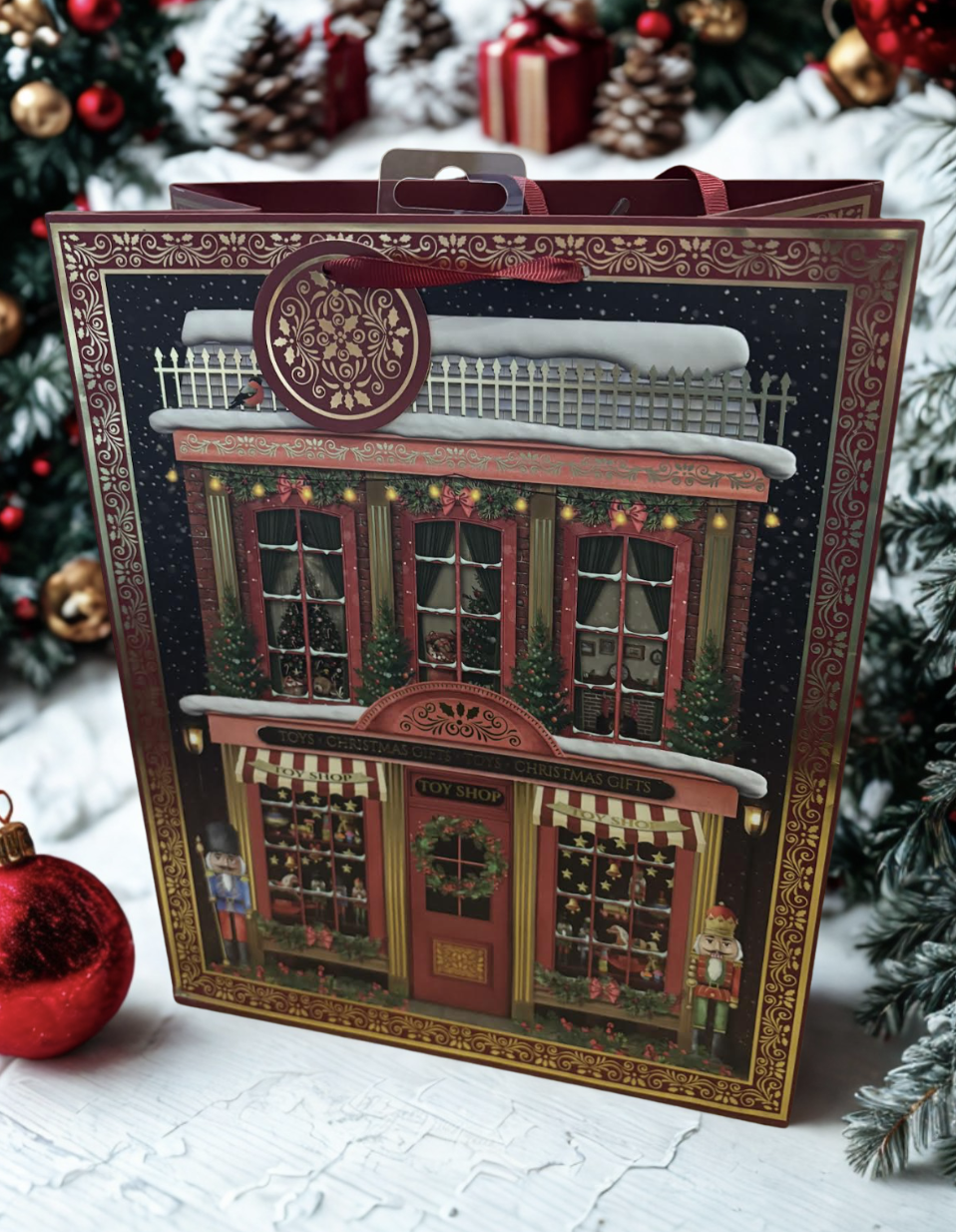 Holiday Toy Shop Gift Bag