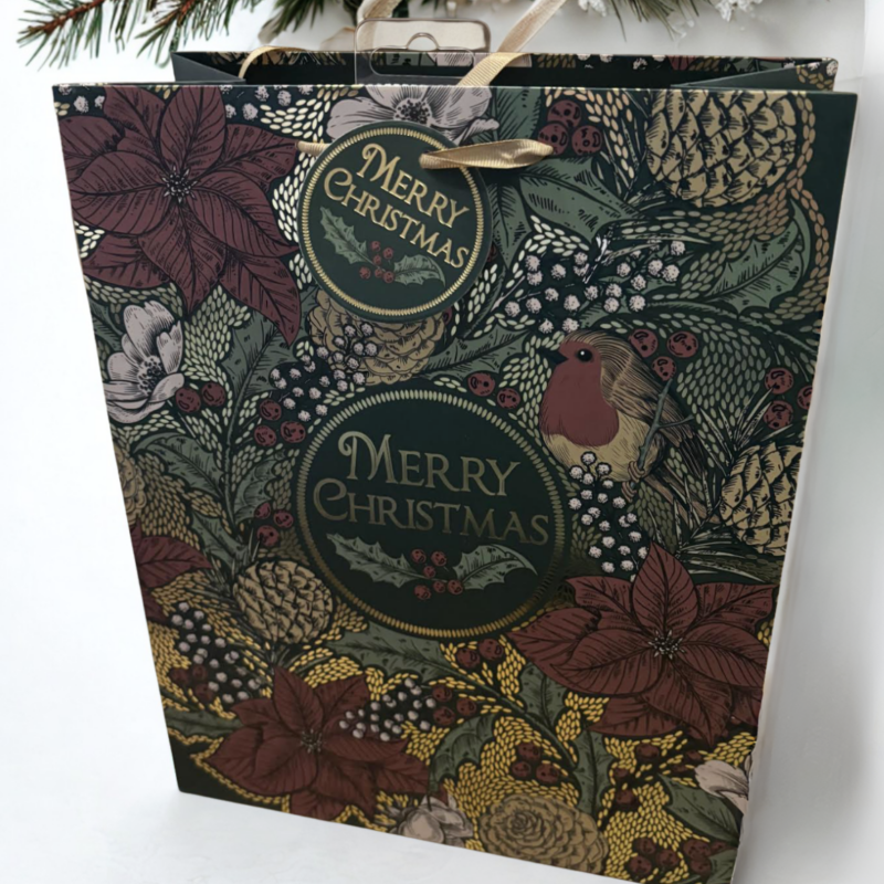 Robin Merry Christmas Bag