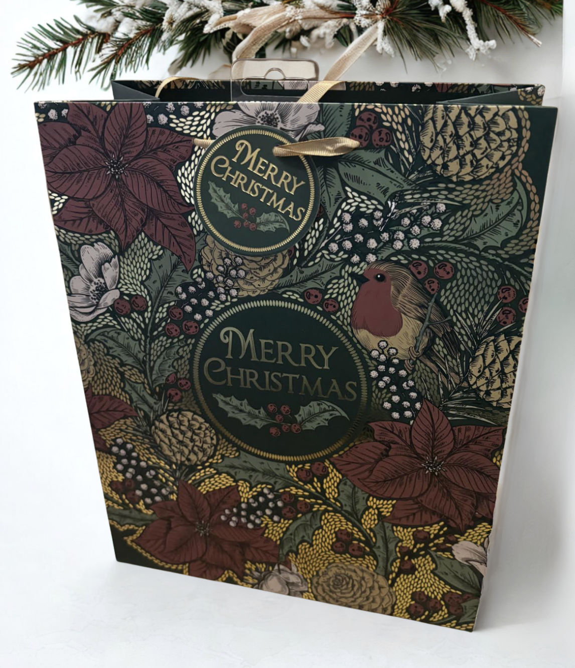 Robin Merry Christmas Bag