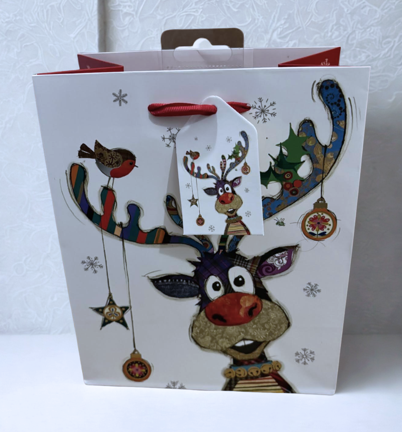 Whimsical Reindeer Gift Bag
