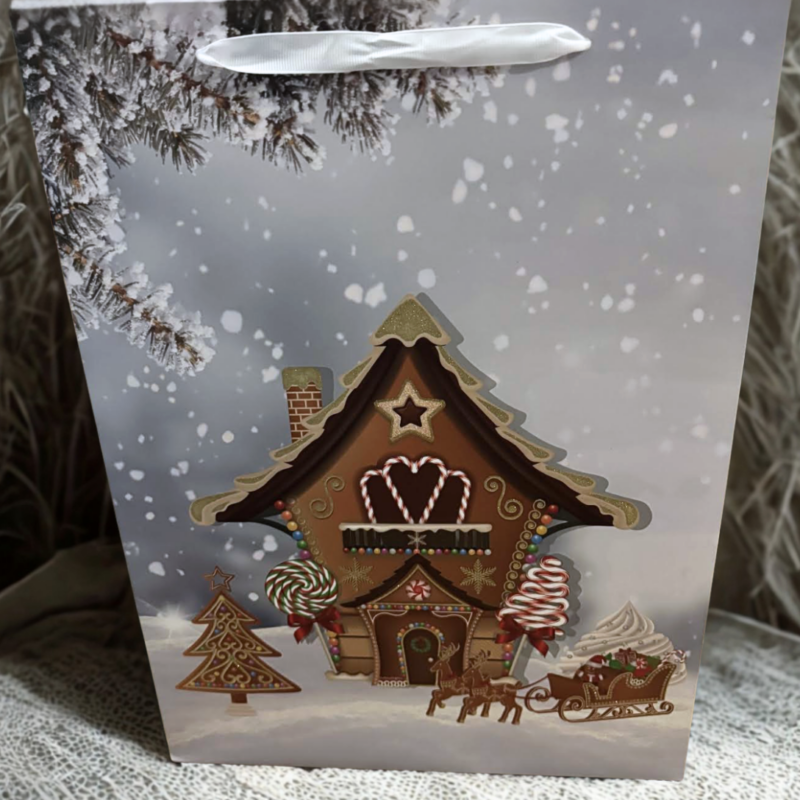 Gingerbread Gift Bag Large