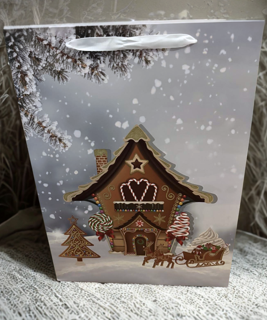 Gingerbread Gift Bag Large