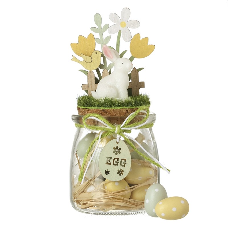 Easter Jar With Eggs