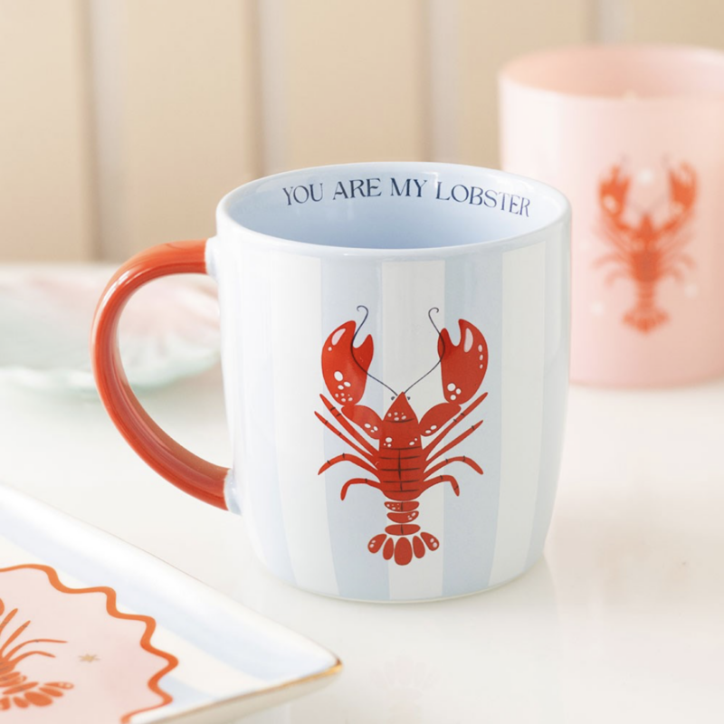 Lobster Striped Mug