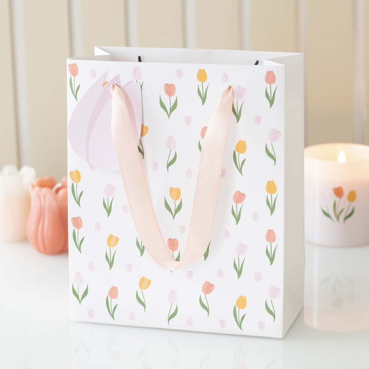 Tulip Print Gift Bag