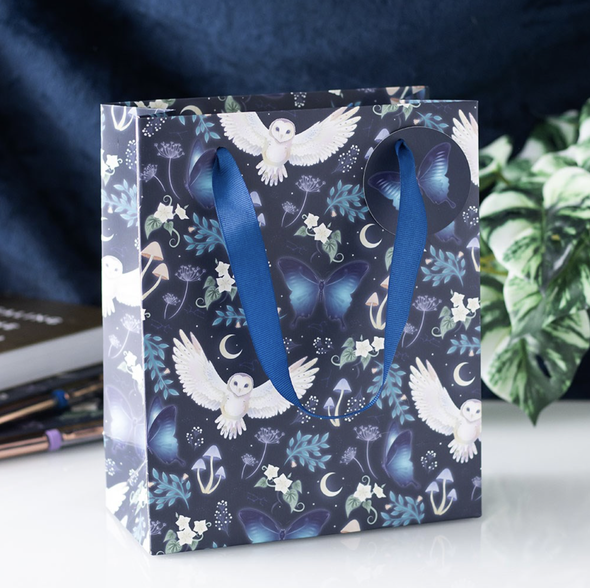Owl Print Gift Bag