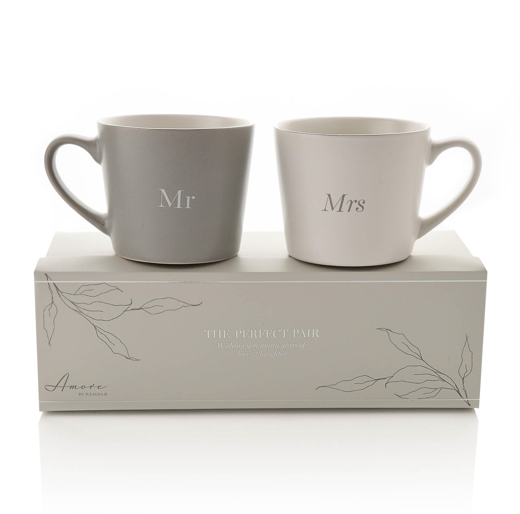 Mr & Mrs Grey Mug Set