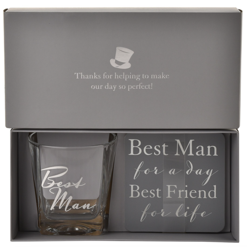 Best Man Whiskey & Coaster