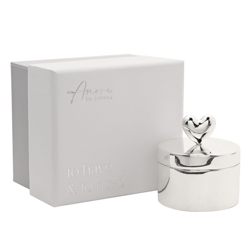 Amore Silverplated Ring Box