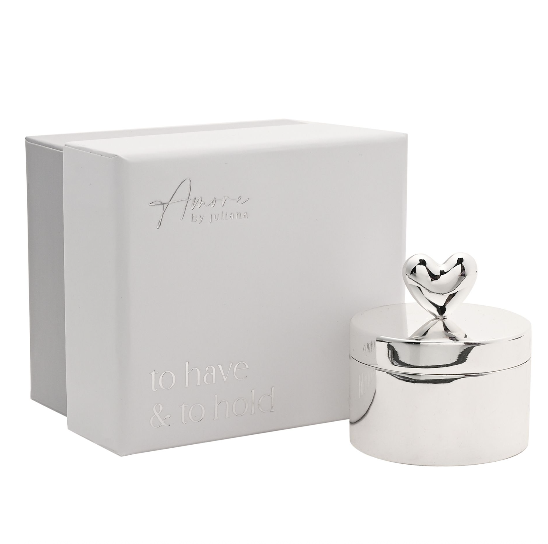 Amore Silverplated Ring Box