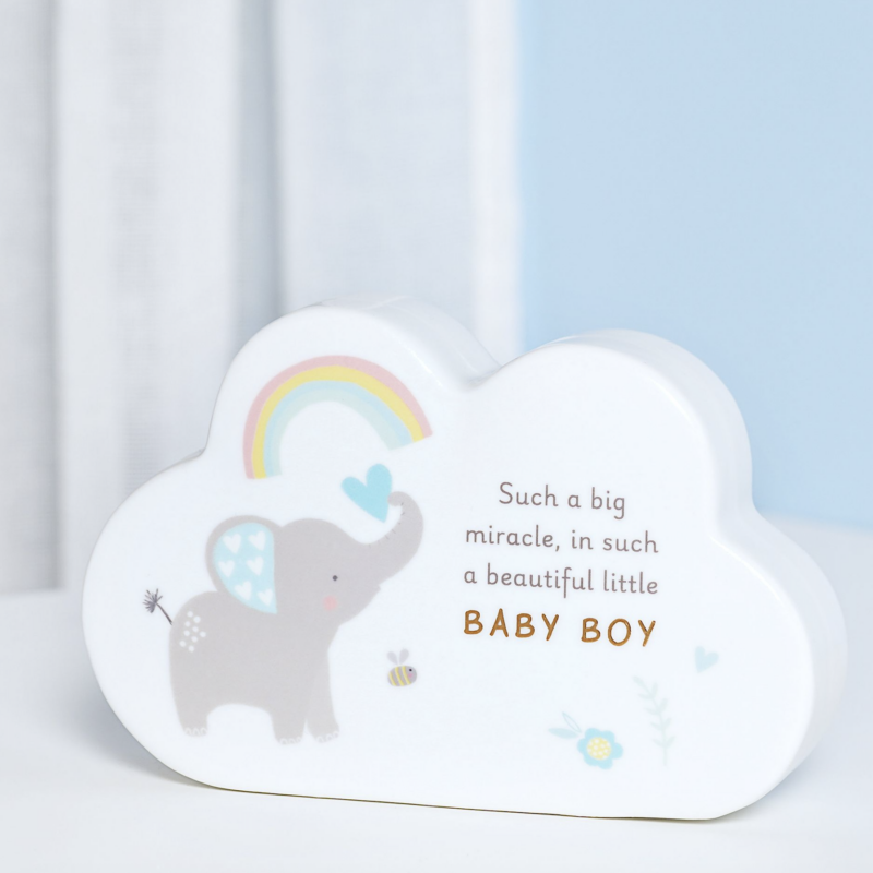 Baby Boy Cloud Mantel