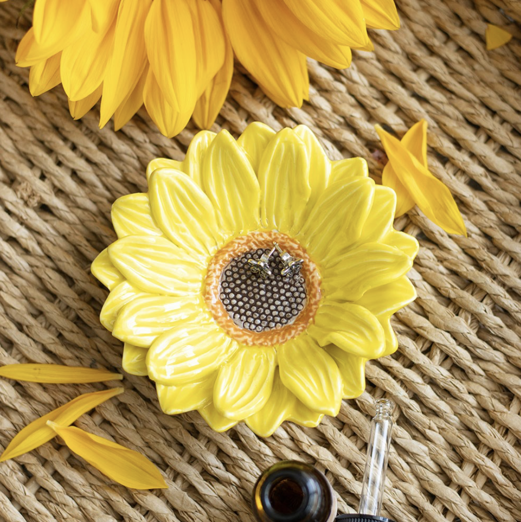Sunflower Trinket Dish