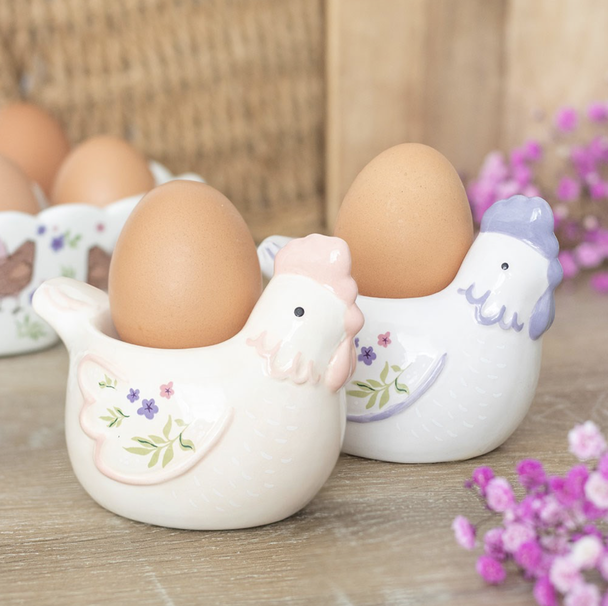 Hen Shaped Egg Cups