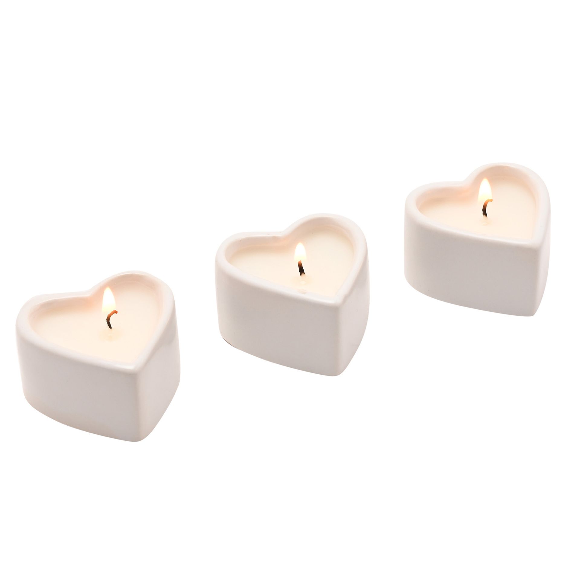 Amore Set Of 3 Heart Candles - Image 2