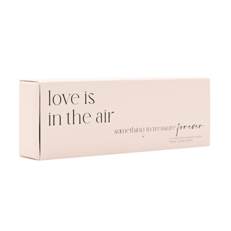 Amore Set Of 3 Heart Candles