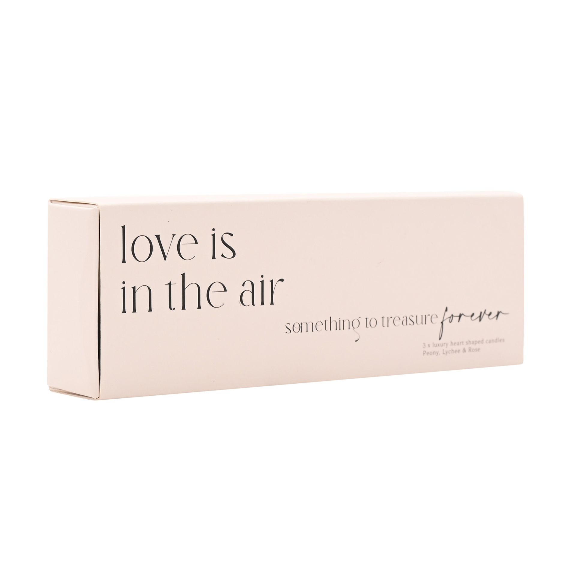 Amore Set Of 3 Heart Candles