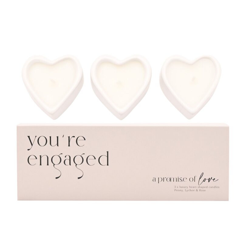 Amore Set Of 3 Candles Engaged