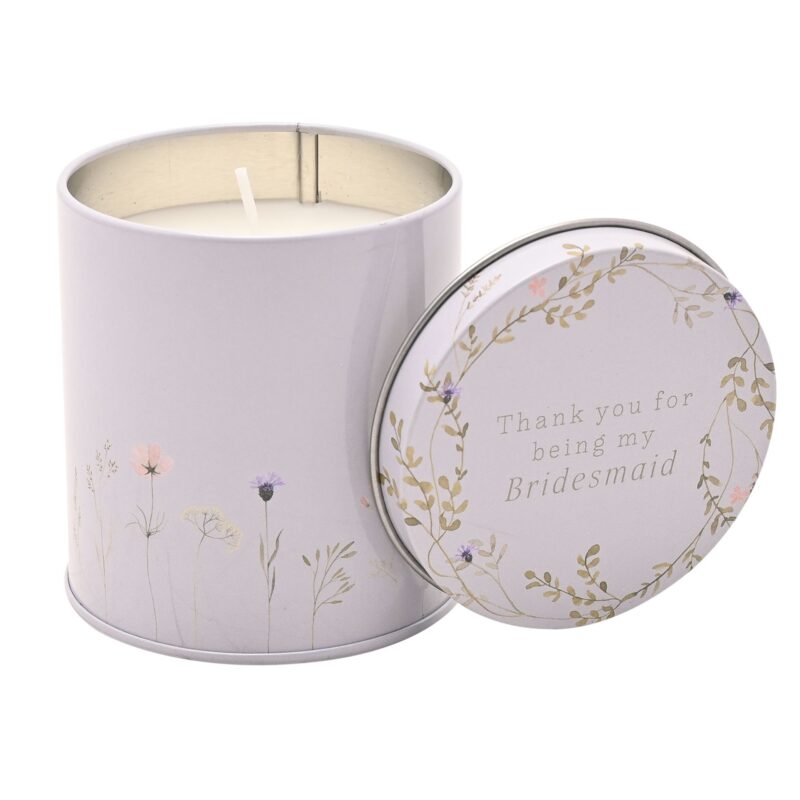 Bridesmaid Tin Candle