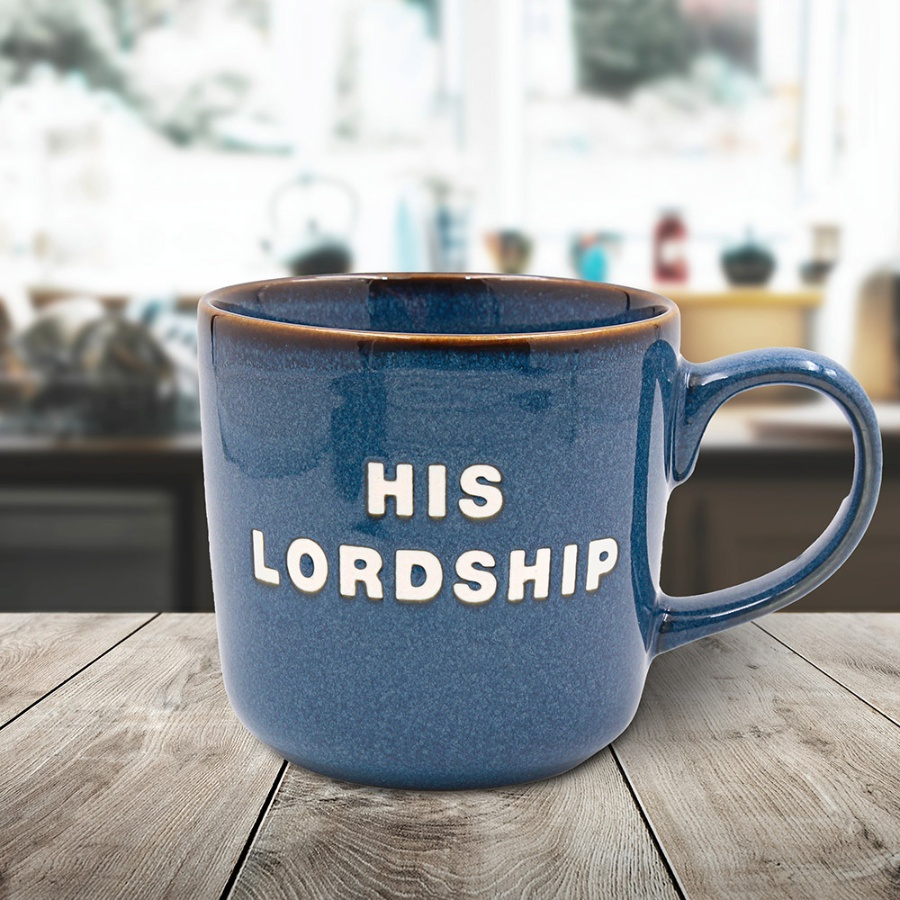 His Lordship Mug Blue