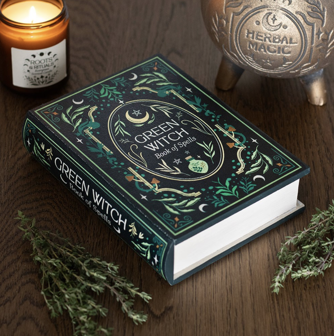 Green Witch Storage Box