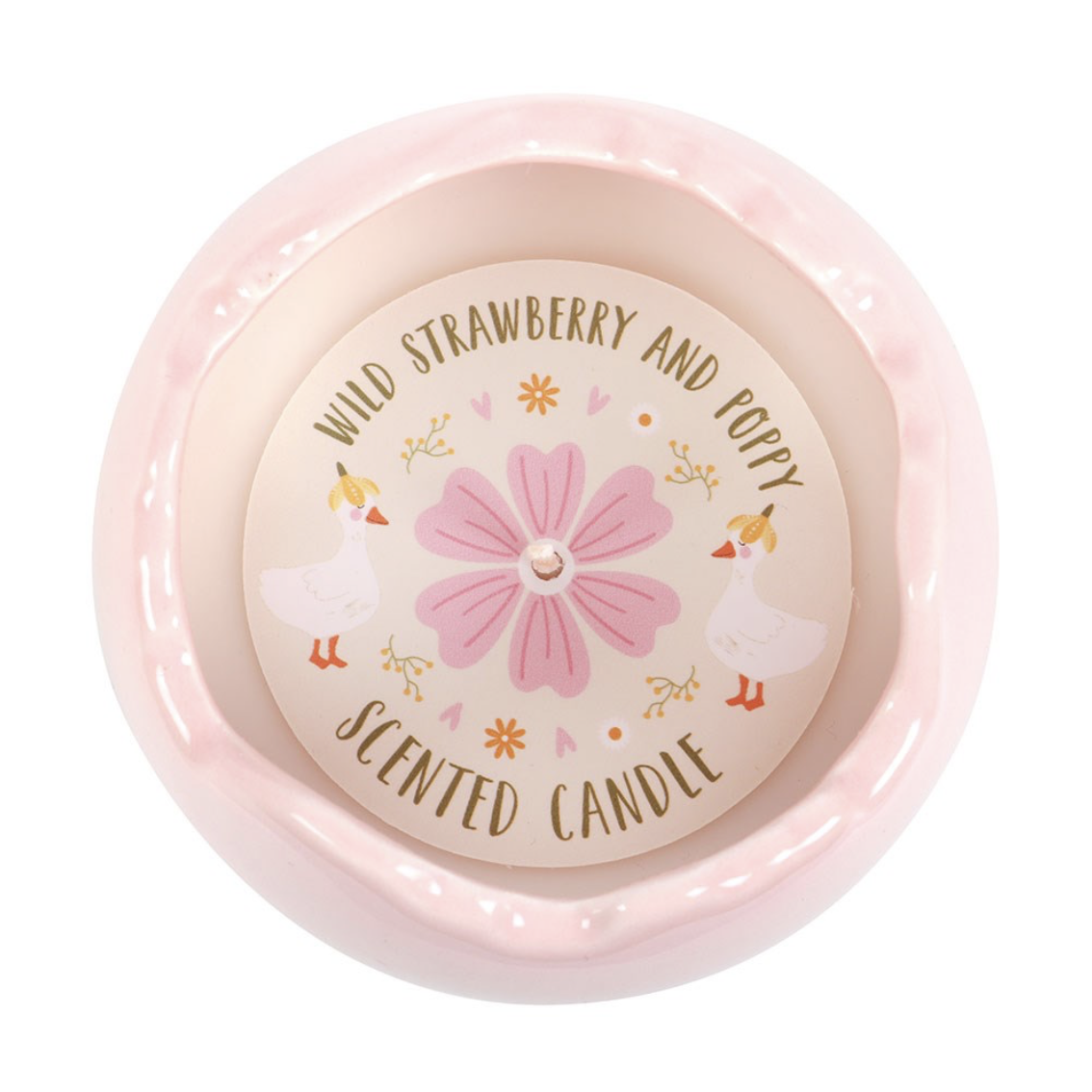 Strawberry & Poppy Egg Candle - Image 2