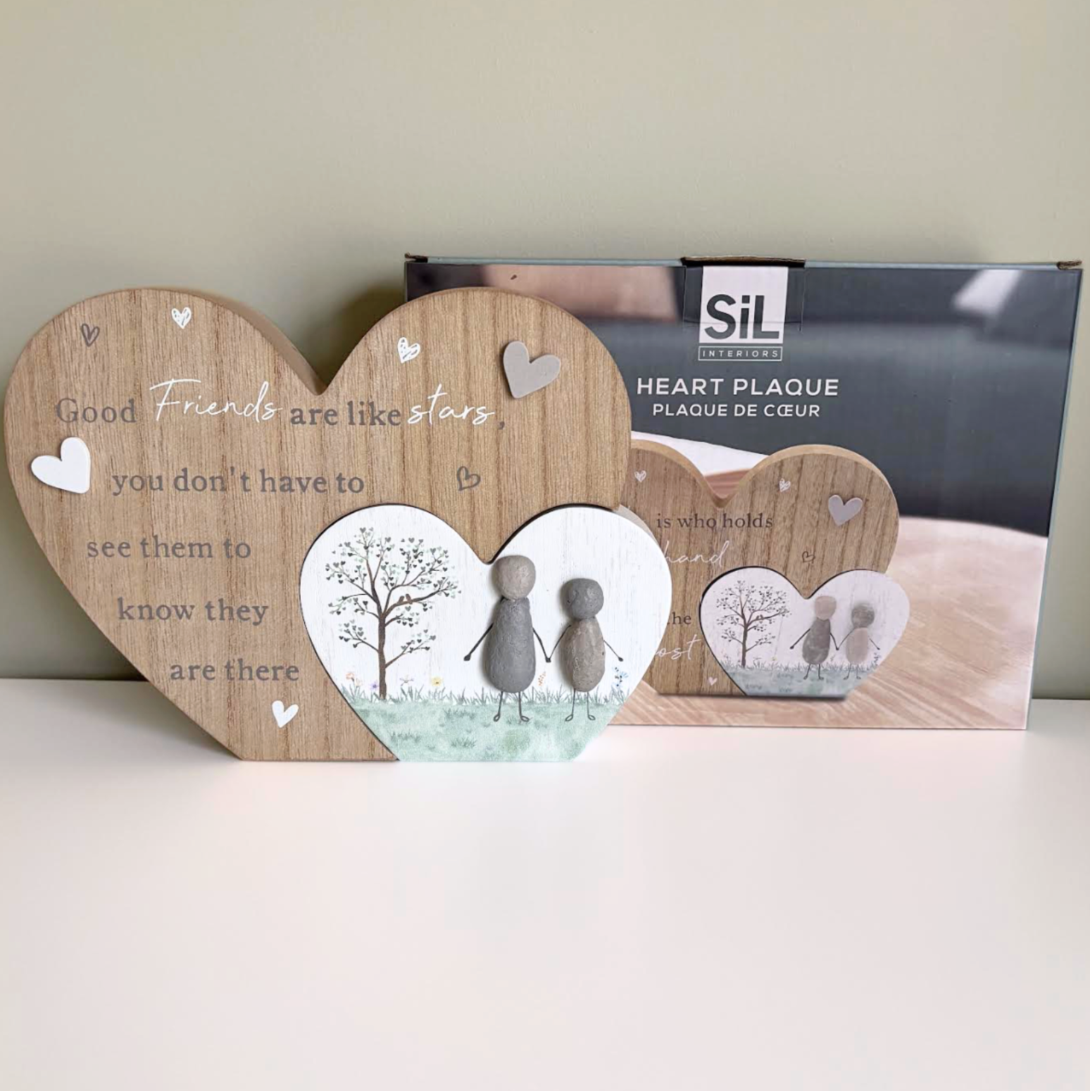 Pebble Heart Plaque - Image 2