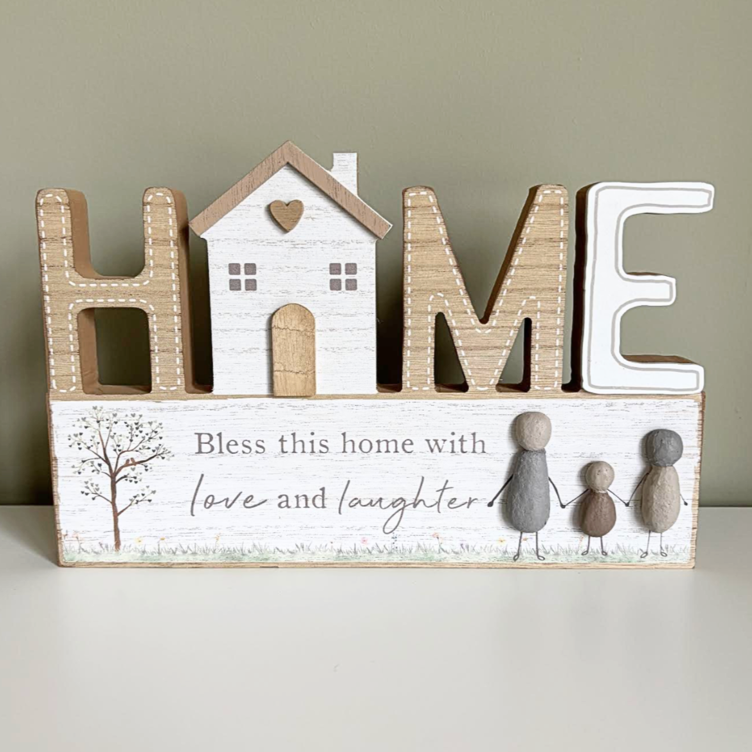 Pebble Home Standing Decor