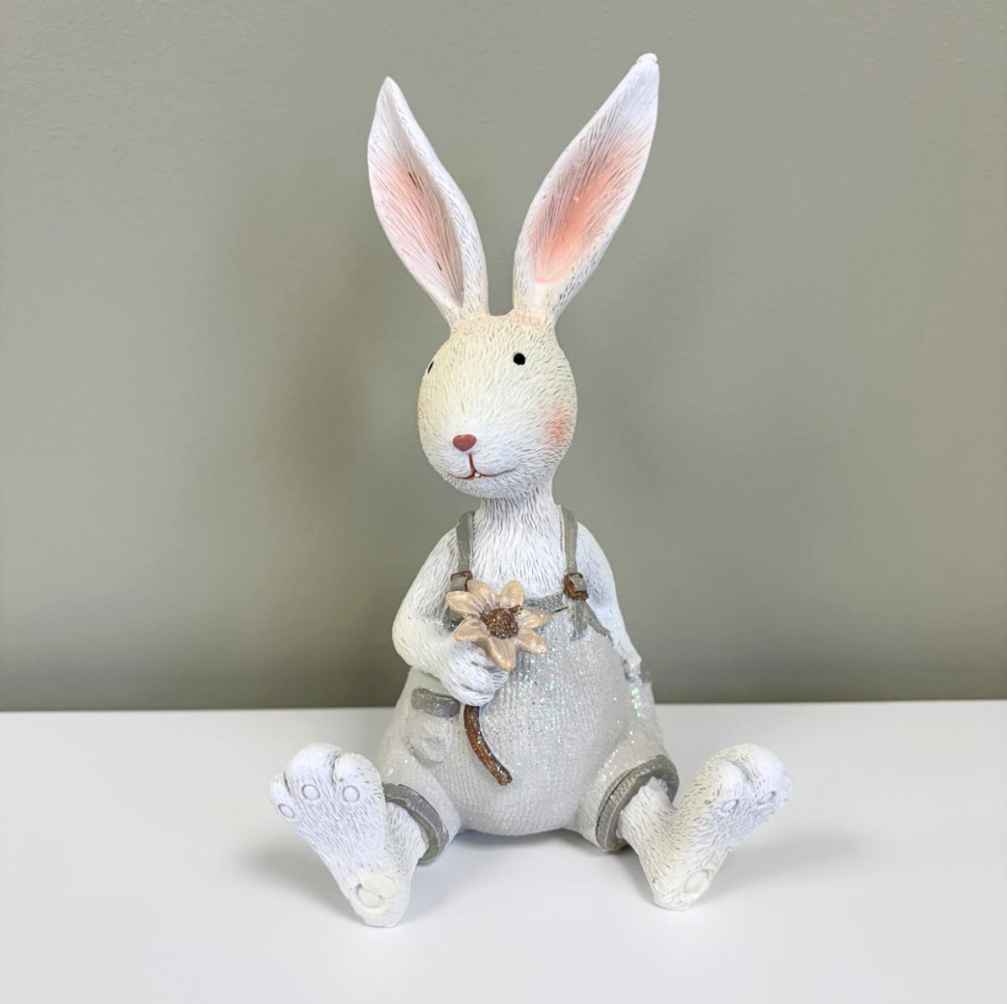 Sitting Rabbit With Flower