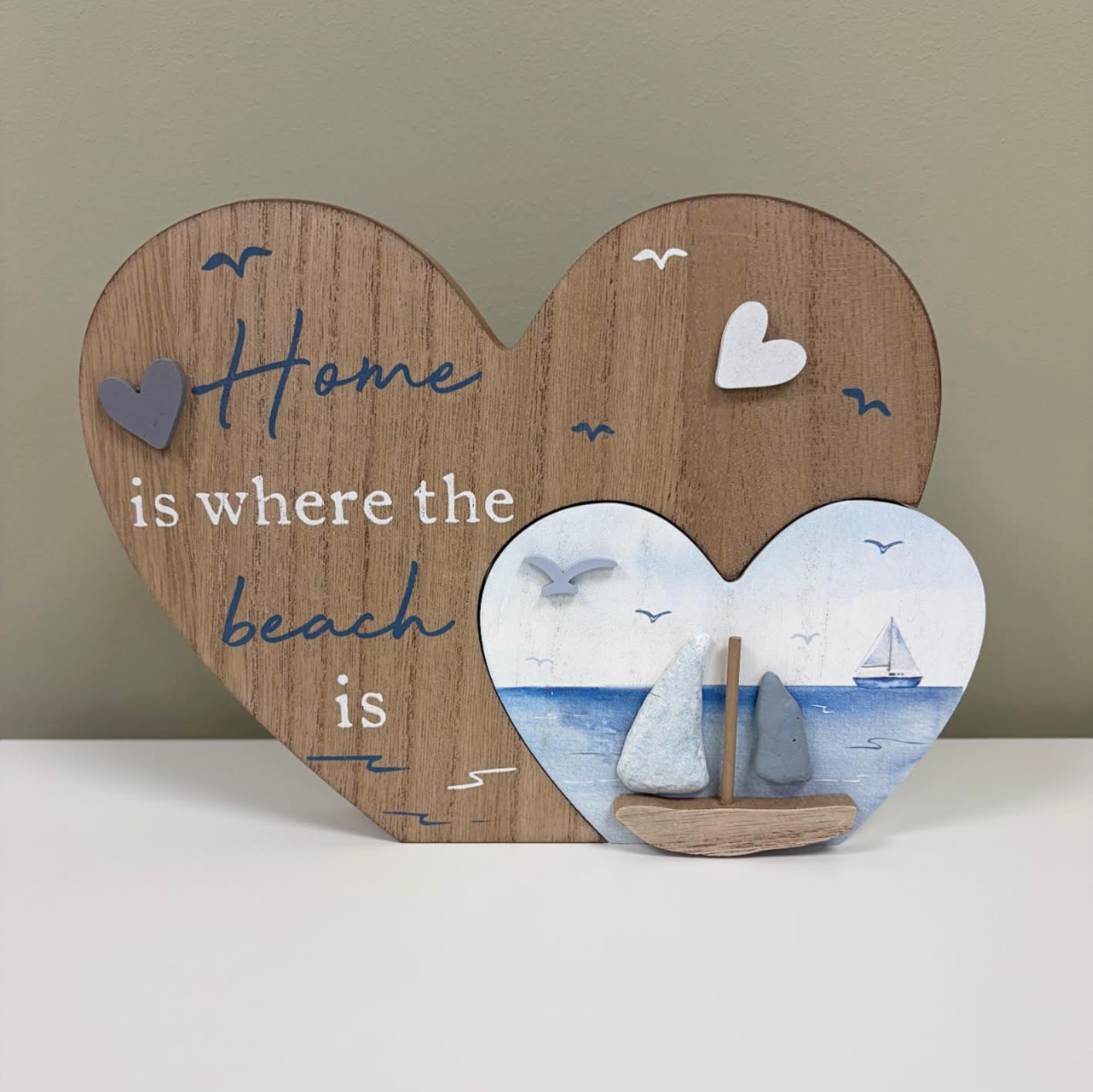 Coastal Sign Pebble Sign