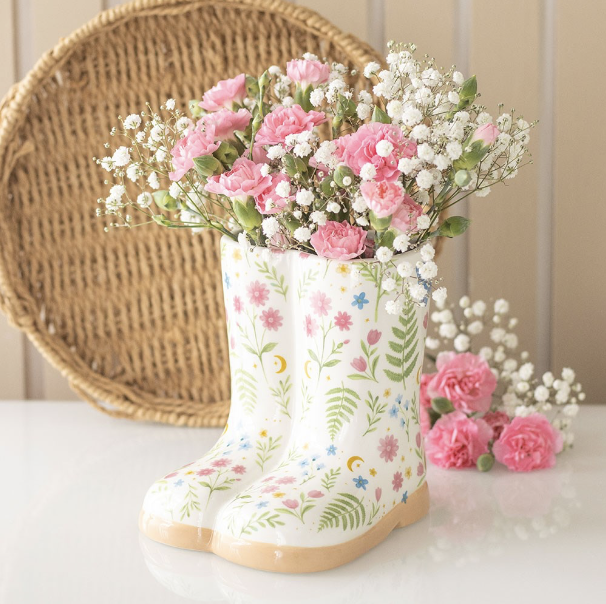 Floral Welly Boot Planter