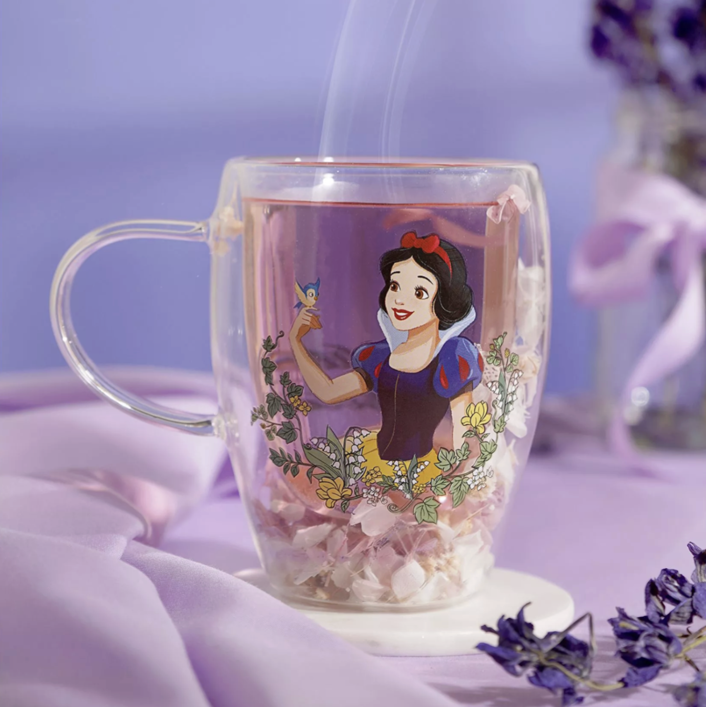 Snow White Glass Mug