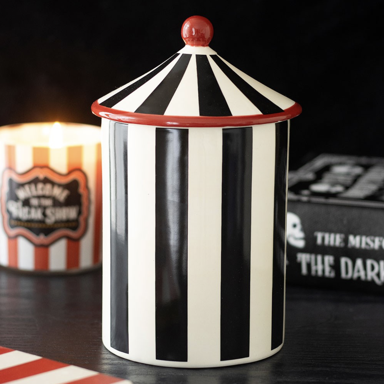 Circus Tent Storage Jar