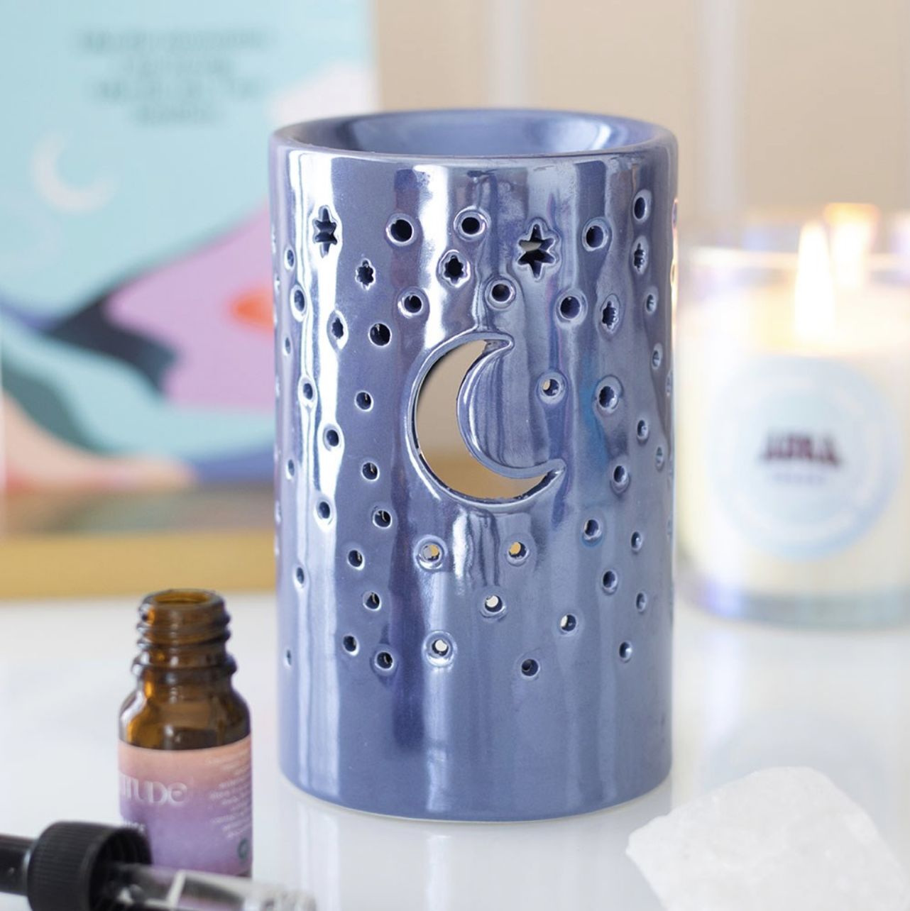 Purple Pillar Oil Burner